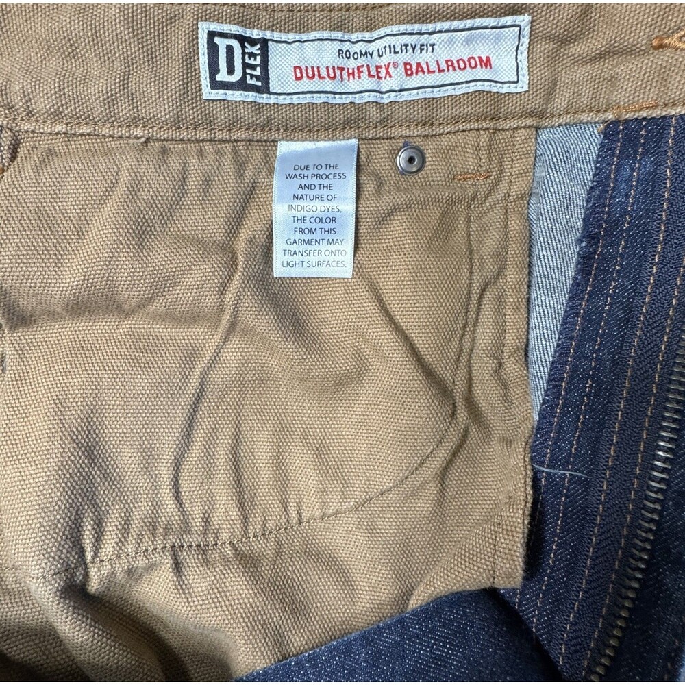 Duluth Trading DuluthFlex Ballroom Jeans 36x26 Relaxed Straight TAILORED Short - Picture 7 of 16